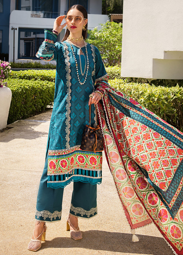 Elaf Printed Lawn Suits Unstitched 3 Piece EF24P EOP-07A Fauna - Summer Collection