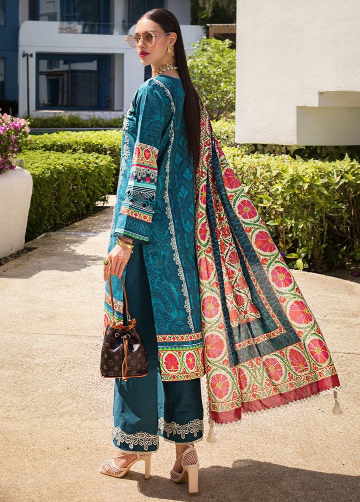 Elaf Printed Lawn Suits Unstitched 3 Piece EF24P EOP-07A Fauna - Summer Collection