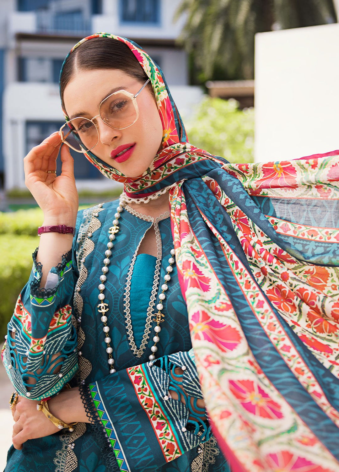 Elaf Printed Lawn Suits Unstitched 3 Piece EF24P EOP-07A Fauna - Summer Collection