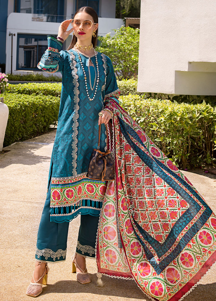 Elaf Printed Lawn Suits Unstitched 3 Piece EF24P EOP-07A Fauna - Summer Collection
