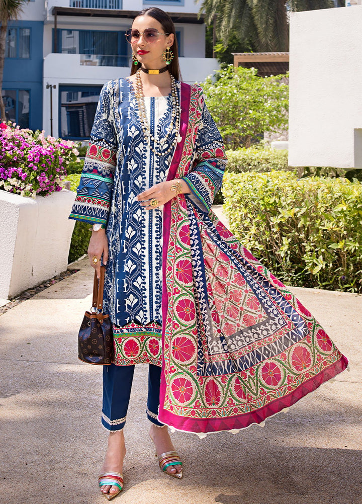 Elaf Printed Lawn Suits Unstitched 3 Piece EF24P EOP-07B Elnaz - Summer Collection