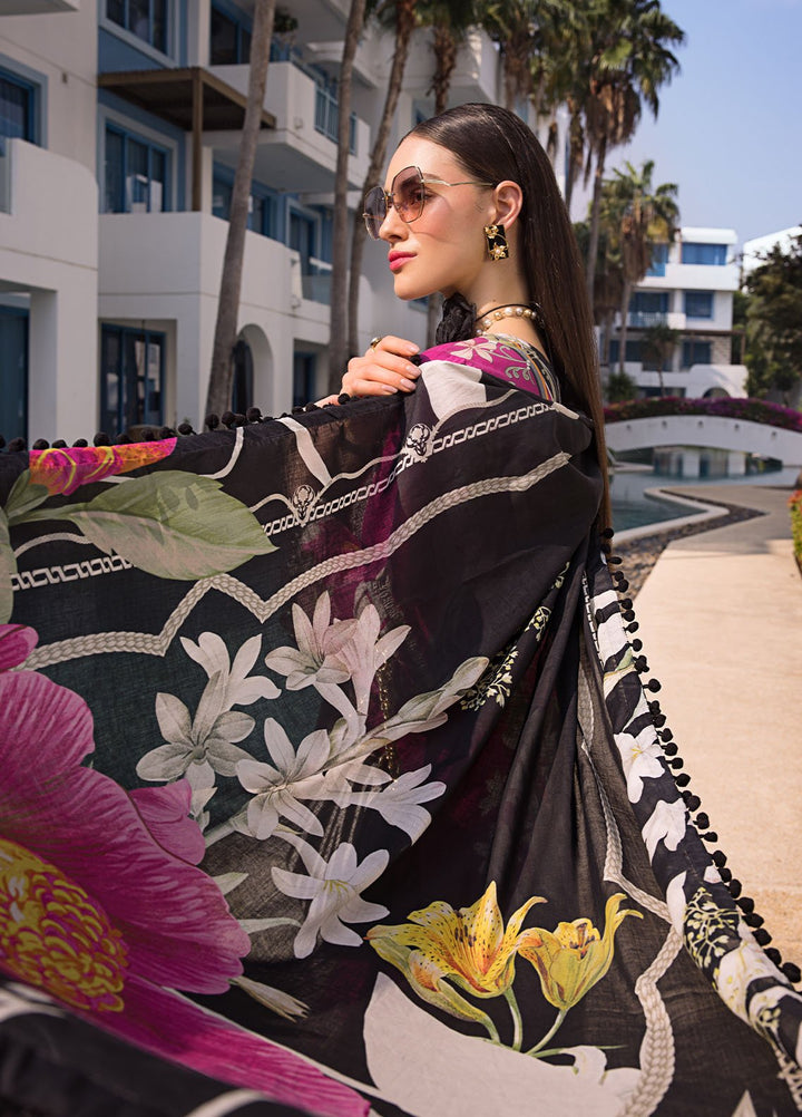 Elaf Printed Lawn Suits Unstitched 3 Piece EF24P EOP-08A Petunia - Summer Collection