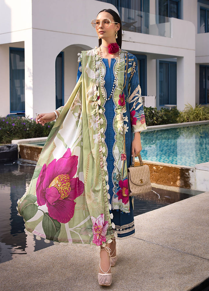 Elaf Printed Lawn Suits Unstitched 3 Piece EF24P EOP-08B Whimsy Toscana - Summer Collection