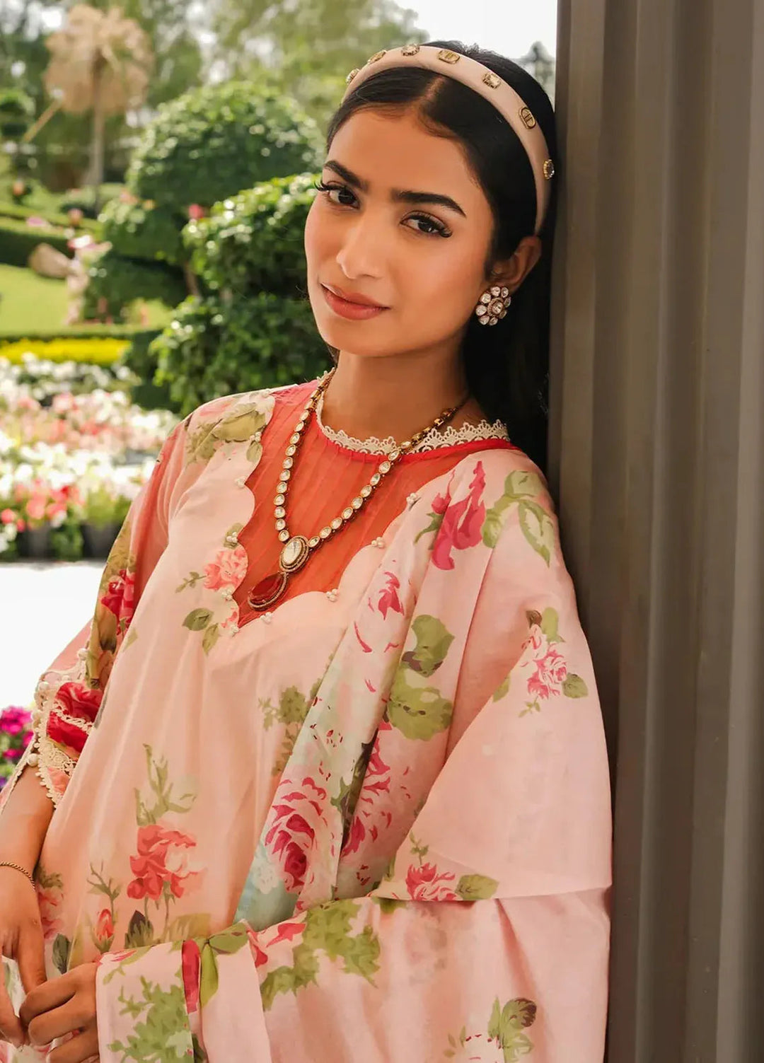 Elaf Printed Lawn Suits Unstitched 3 Piece EF24PL EEP-01B Petal Pulse