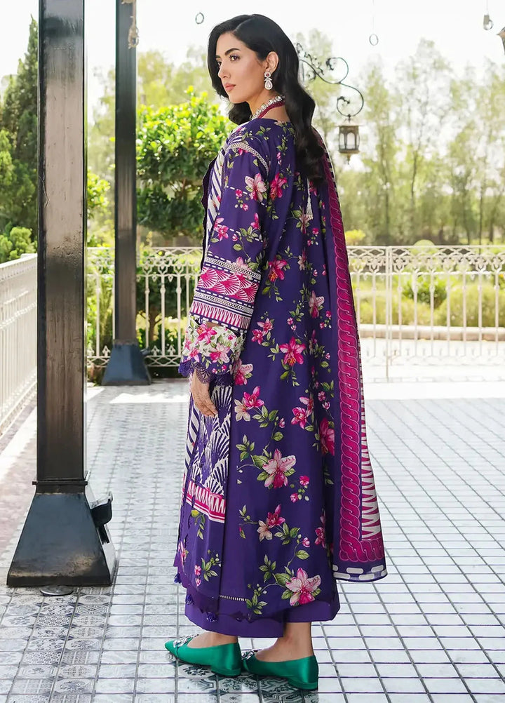 Elaf Printed Lawn Suits Unstitched 3 Piece EF24PL EEP-02B Bloomie