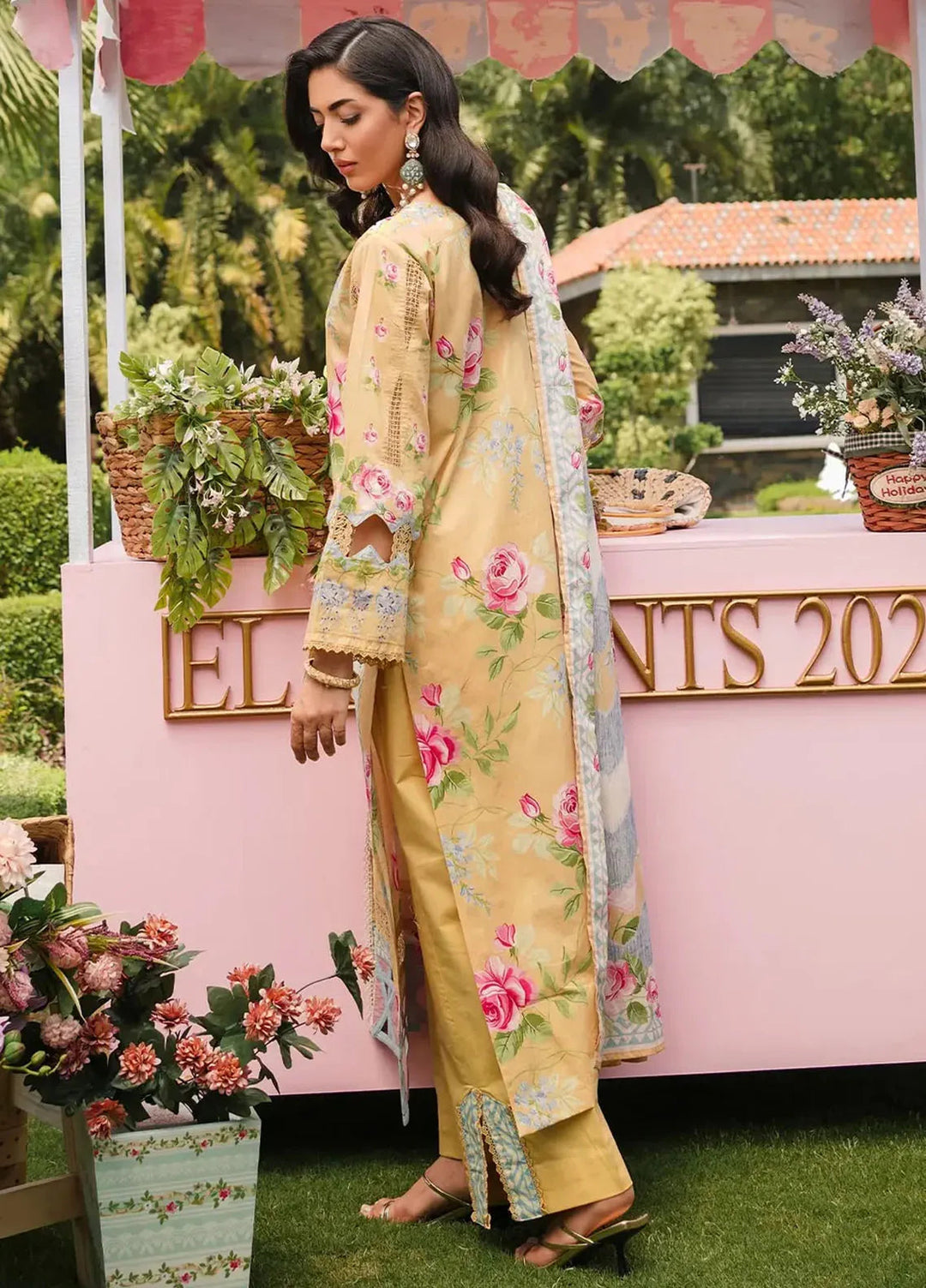 Elaf Printed Lawn Suits Unstitched 3 Piece EF24PL EEP-03A Citrus Squad