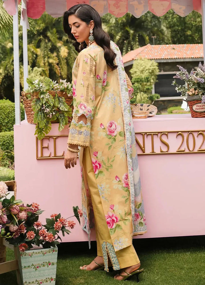 Elaf Printed Lawn Suits Unstitched 3 Piece EF24PL EEP-03A Citrus Squad