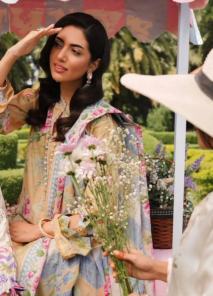 Elaf Printed Lawn Suits Unstitched 3 Piece EF24PL EEP-03A Citrus Squad