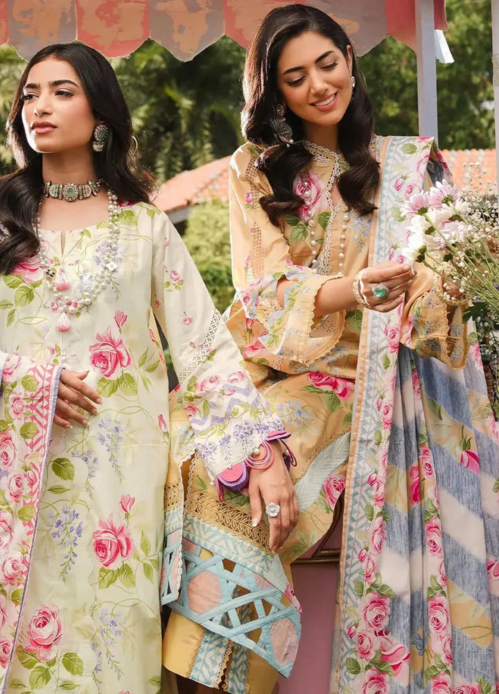 Elaf Printed Lawn Suits Unstitched 3 Piece EF24PL EEP-03A Citrus Squad