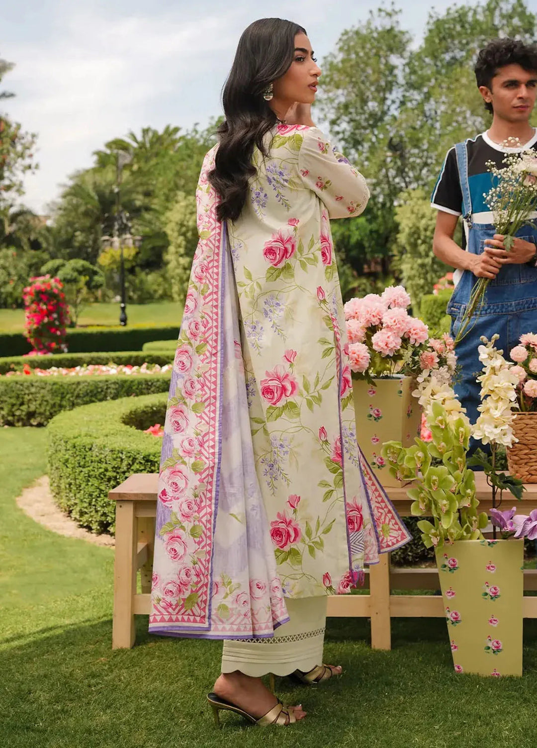 Elaf Printed Lawn Suits Unstitched 3 Piece EF24PL EEP-03B Meadow Magic
