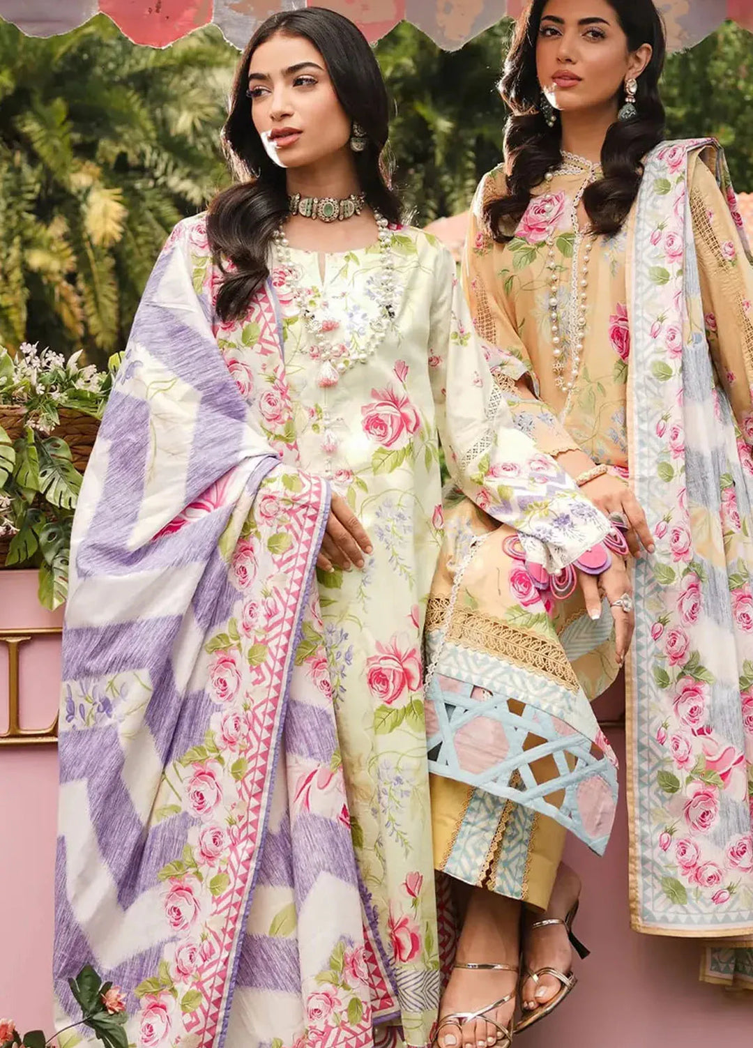 Elaf Printed Lawn Suits Unstitched 3 Piece EF24PL EEP-03B Meadow Magic