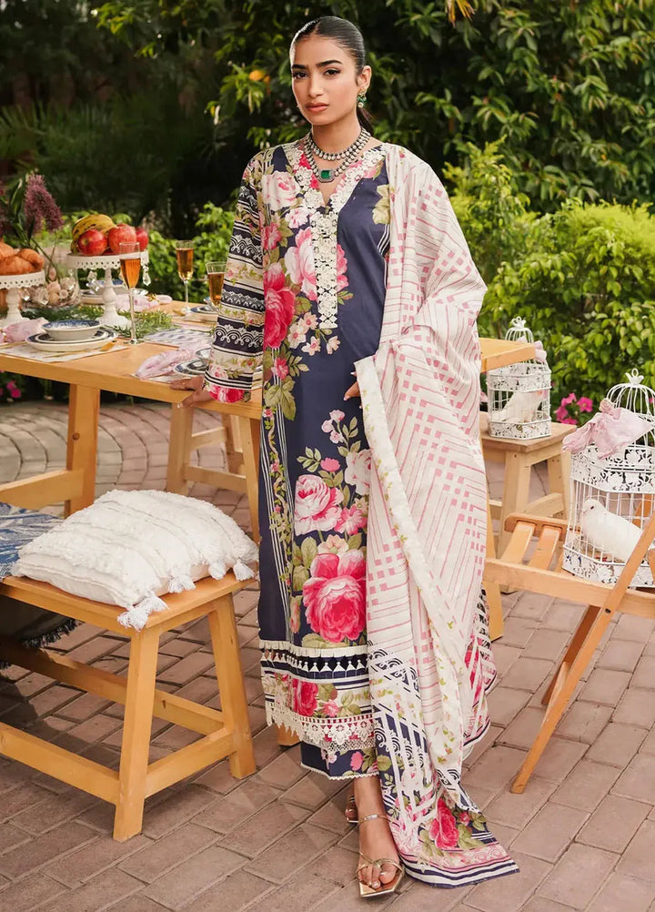 Elaf Printed Lawn Suits Unstitched 3 Piece EF24PL EEP-05B Amica