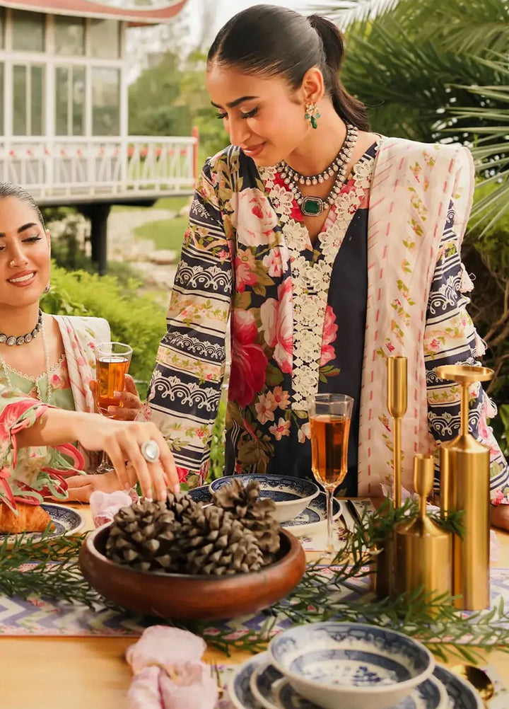 Elaf Printed Lawn Suits Unstitched 3 Piece EF24PL EEP-05B Amica