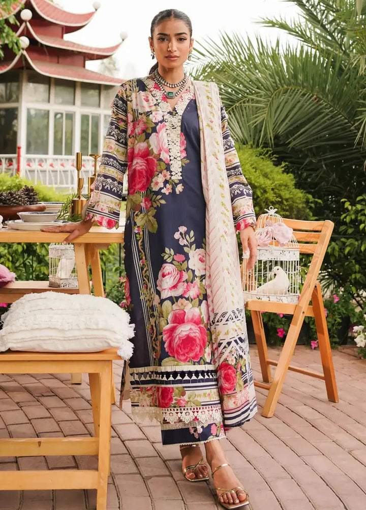 Elaf Printed Lawn Suits Unstitched 3 Piece EF24PL EEP-05B Amica