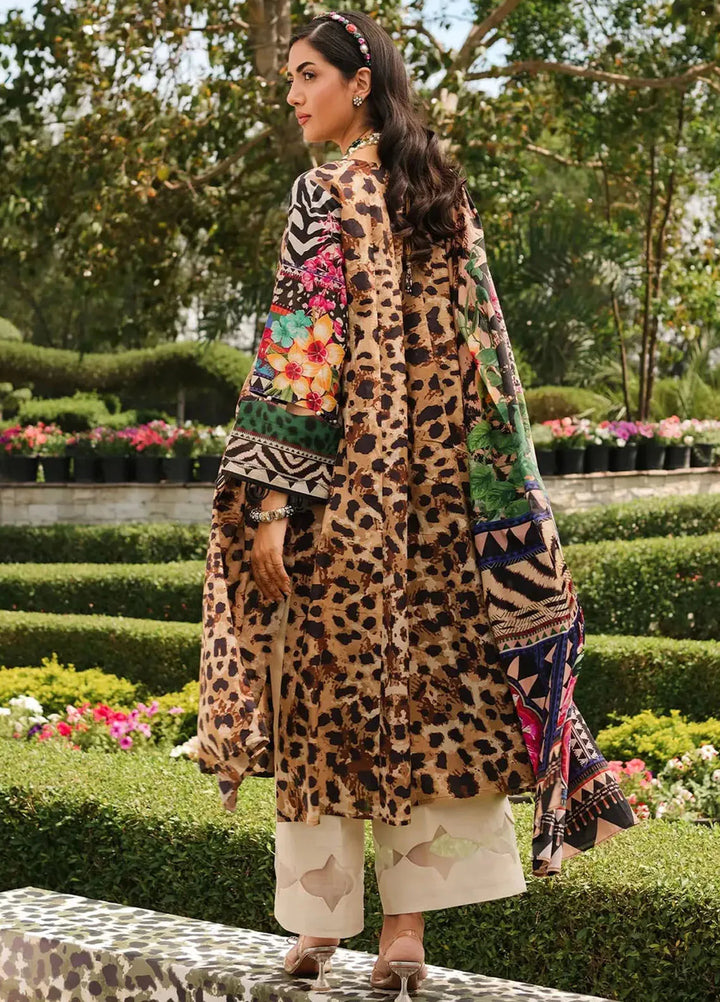 Elaf Printed Lawn Suits Unstitched 3 Piece EF24PL EEP-06A Menagerie