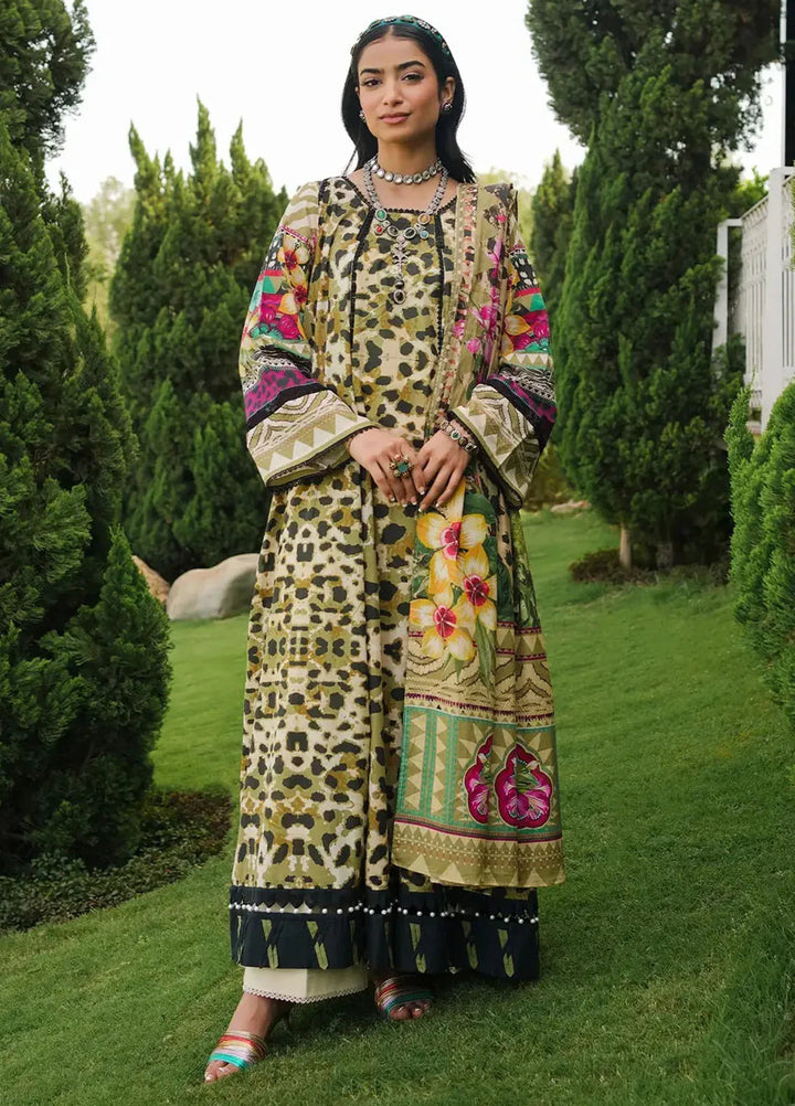 Elaf Printed Lawn Suits Unstitched 3 Piece EF24PL EEP-06B Wonders