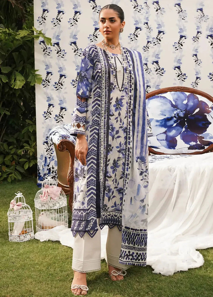Elaf Printed Lawn Suits Unstitched 3 Piece EF24PL EEP-07A Shadow Sisters