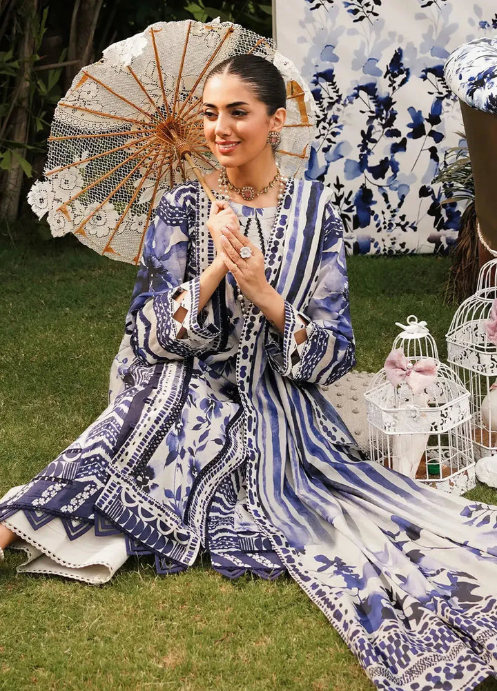 Elaf Printed Lawn Suits Unstitched 3 Piece EF24PL EEP-07A Shadow Sisters