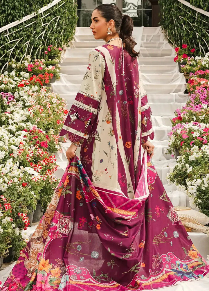 Elaf Printed Lawn Suits Unstitched 3 Piece EF24PL EEP-08A Twilight Ties