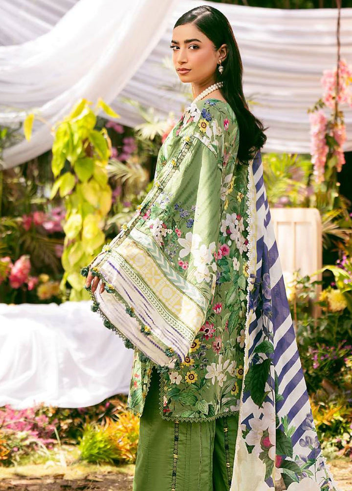 Elaf Printed Lawn Suits Unstitched 3 Piece EF25EP EPS-1 B - Summer Collection