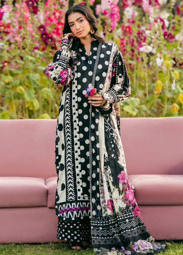 Elaf Printed Lawn Suits Unstitched 3 Piece EF25EP EPS-2 B - Summer Collection