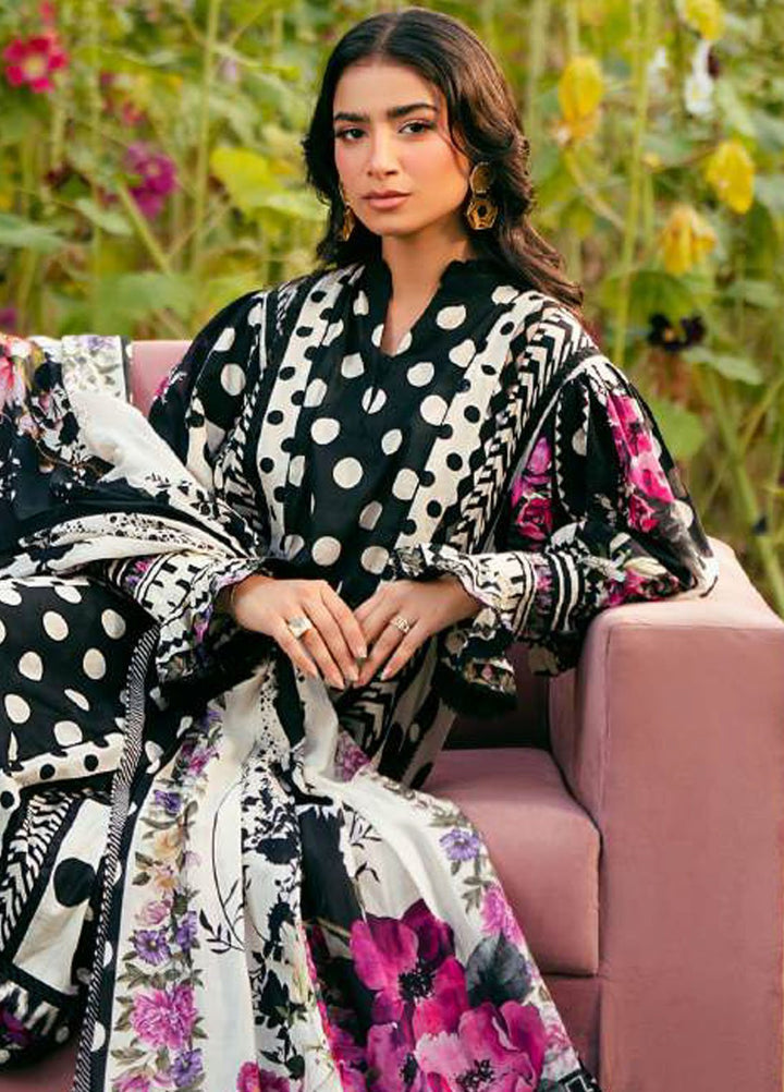 Elaf Printed Lawn Suits Unstitched 3 Piece EF25EP EPS-2 B - Summer Collection