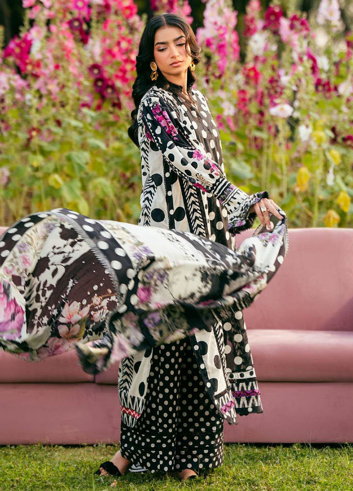 Elaf Printed Lawn Suits Unstitched 3 Piece EF25EP EPS-2 B - Summer Collection