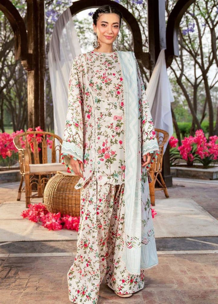 Elaf Printed Lawn Suits Unstitched 3 Piece EF25EP EPS-3 B - Summer Collection