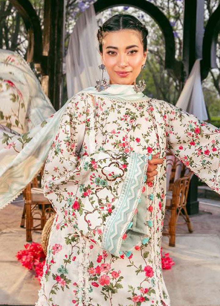 Elaf Printed Lawn Suits Unstitched 3 Piece EF25EP EPS-3 B - Summer Collection