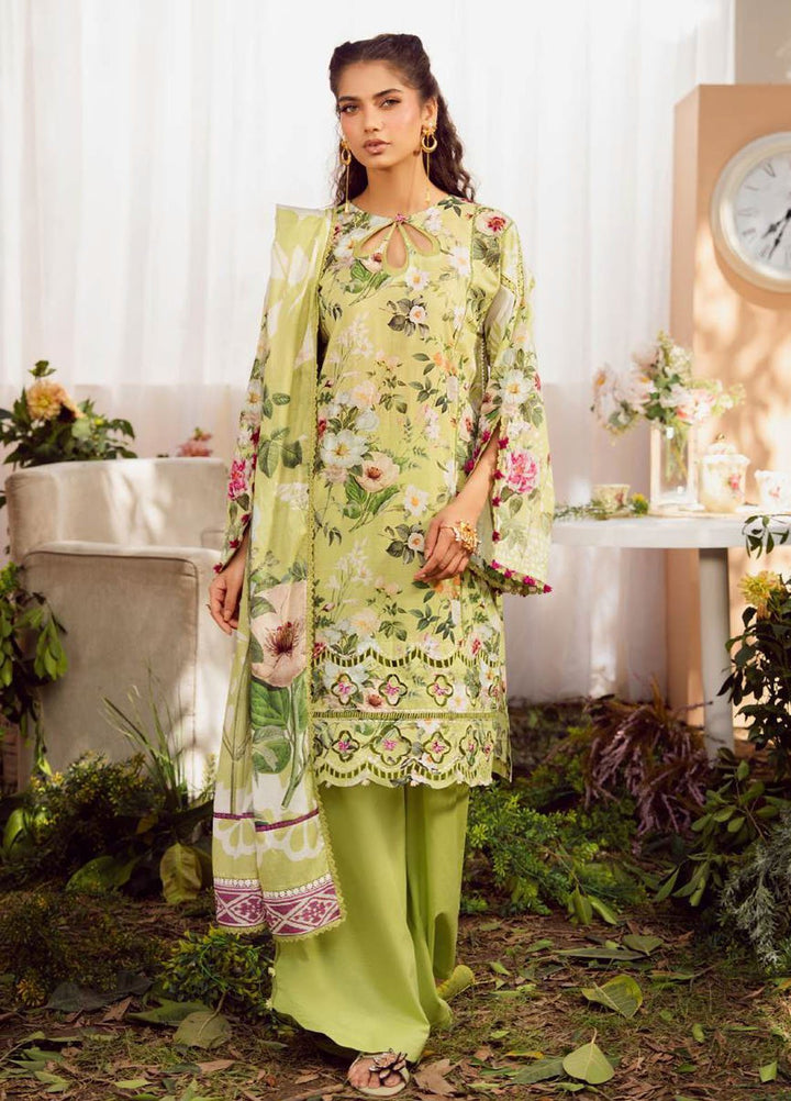 Elaf Printed Lawn Suits Unstitched 3 Piece EF25EP EPS-5 A - Summer Collection