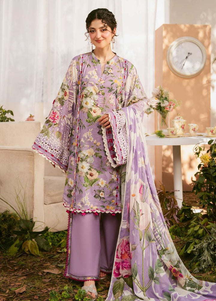 Elaf Printed Lawn Suits Unstitched 3 Piece EF25EP EPS-5 B - Summer Collection