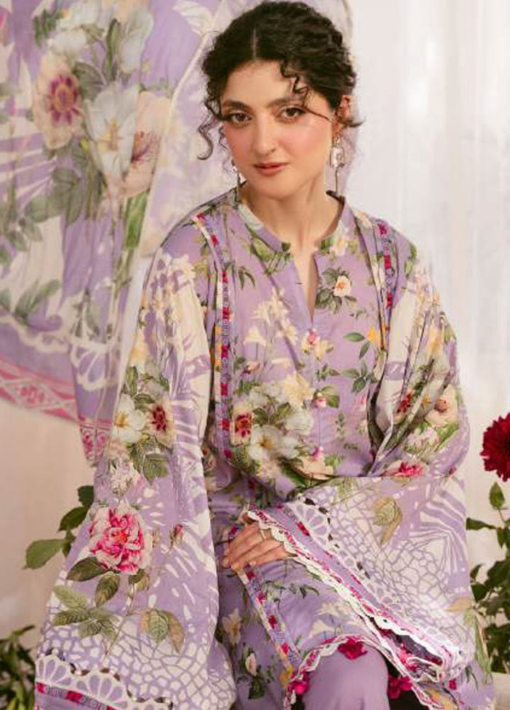 Elaf Printed Lawn Suits Unstitched 3 Piece EF25EP EPS-5 B - Summer Collection