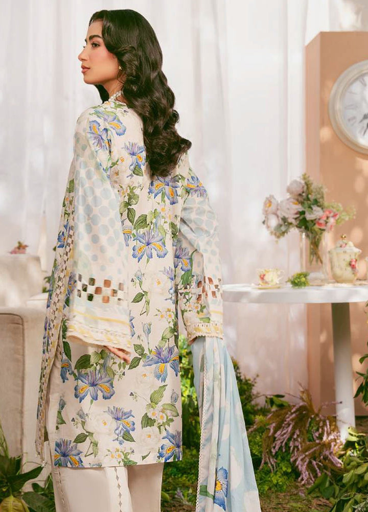 Elaf Printed Lawn Suits Unstitched 3 Piece EF25EP EPS-6 A - Summer Collection