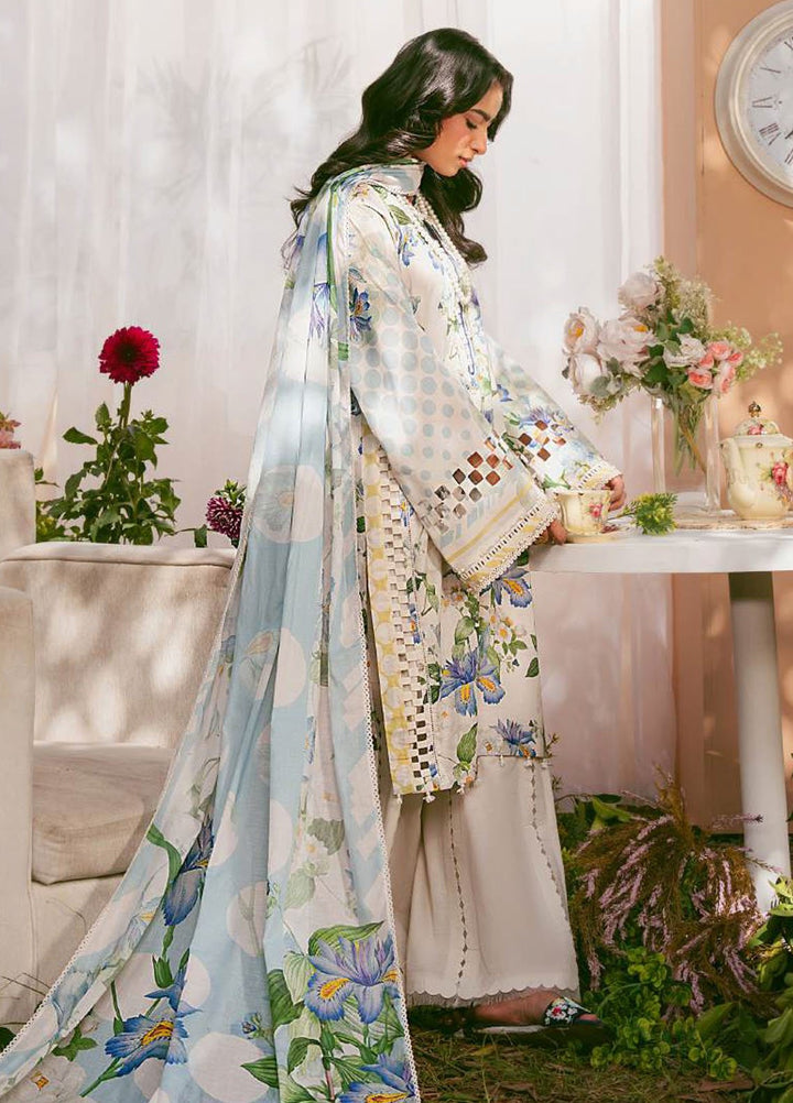 Elaf Printed Lawn Suits Unstitched 3 Piece EF25EP EPS-6 A - Summer Collection