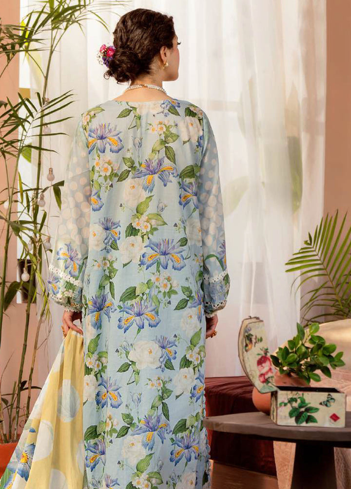 Elaf Printed Lawn Suits Unstitched 3 Piece EF25EP EPS-6 B - Summer Collection