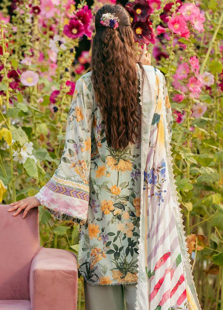 Elaf Printed Lawn Suits Unstitched 3 Piece EF25EP EPS-7 B - Summer Collection
