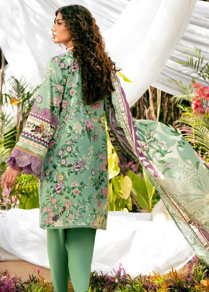 Elaf Printed Lawn Suits Unstitched 3 Piece EF25EP EPS-8 A - Summer Collection