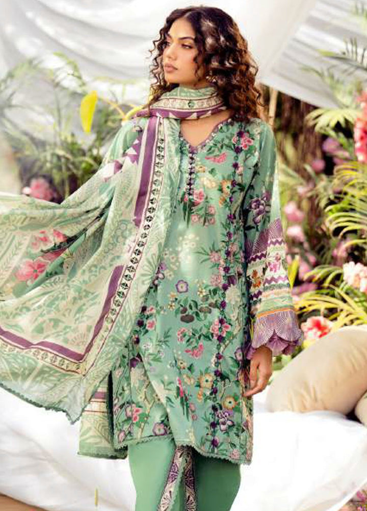 Elaf Printed Lawn Suits Unstitched 3 Piece EF25EP EPS-8 A - Summer Collection