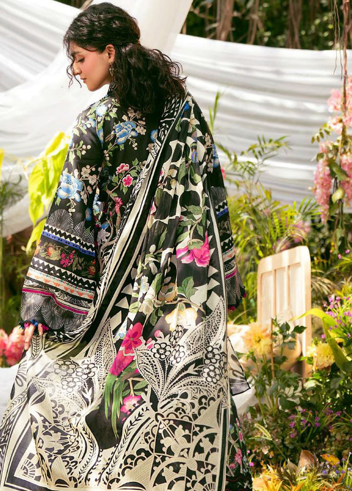 Elaf Printed Lawn Suits Unstitched 3 Piece EF25EP EPS-8 B - Summer Collection