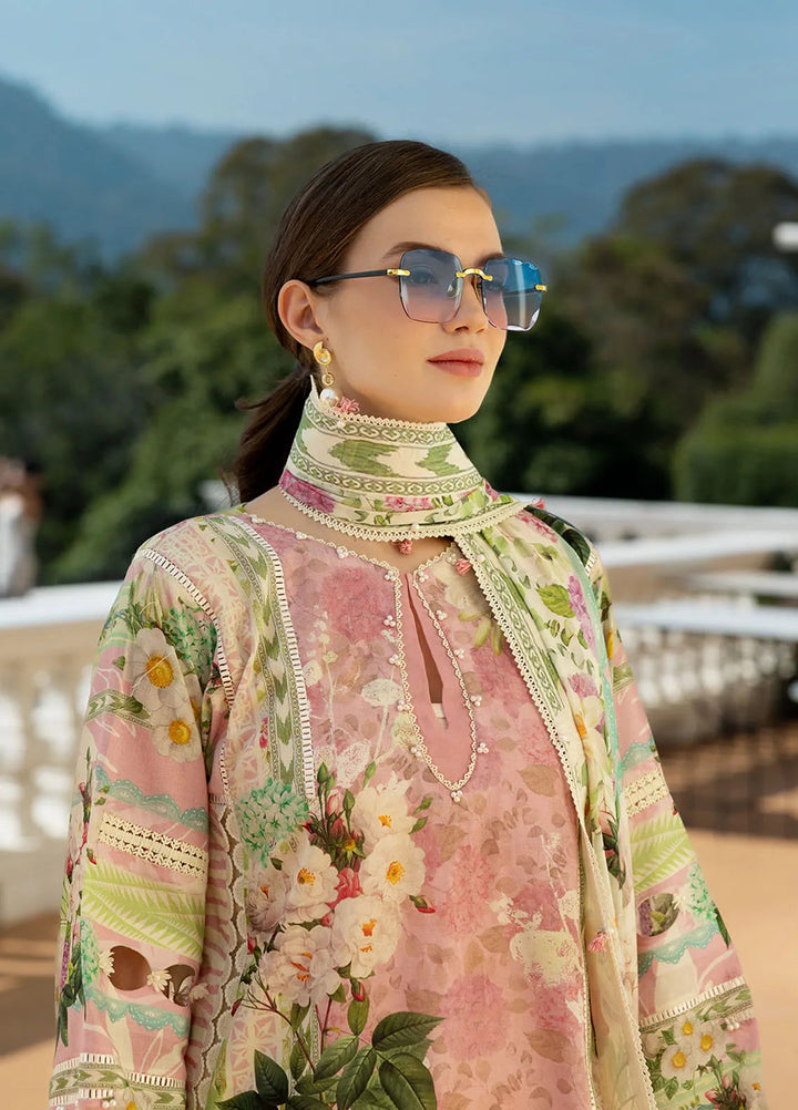 Elaf Printed Lawn Suits Unstitched 3 Piece EF25PL EPE-01 A - Summer Collection