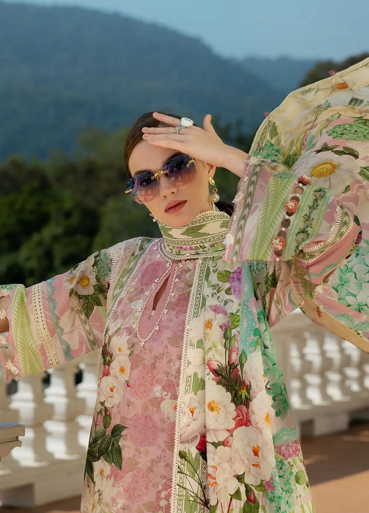 Elaf Printed Lawn Suits Unstitched 3 Piece EF25PL EPE-01 A - Summer Collection