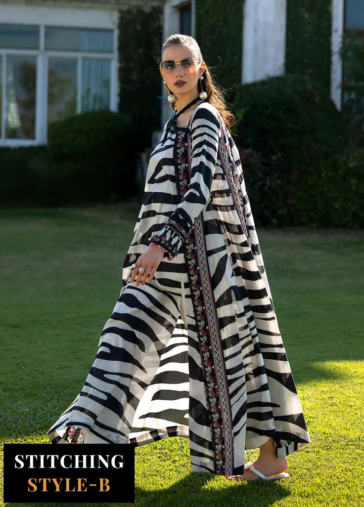 Elaf Printed Lawn Suits Unstitched 3 Piece EF25PL EPE-02 A - Summer Collection