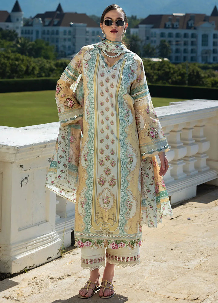 Elaf Printed Lawn Suits Unstitched 3 Piece EF25PL EPE-03 A - Summer Collection