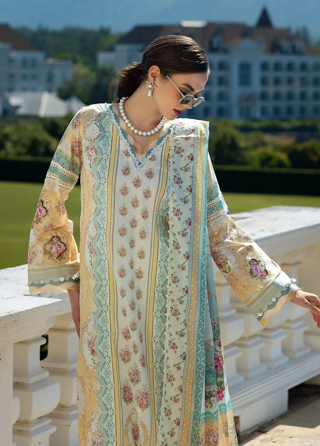 Elaf Printed Lawn Suits Unstitched 3 Piece EF25PL EPE-03 A - Summer Collection