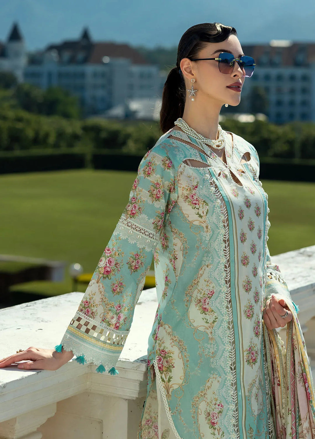 Elaf Printed Lawn Suits Unstitched 3 Piece EF25PL EPE-03 B - Summer Collection