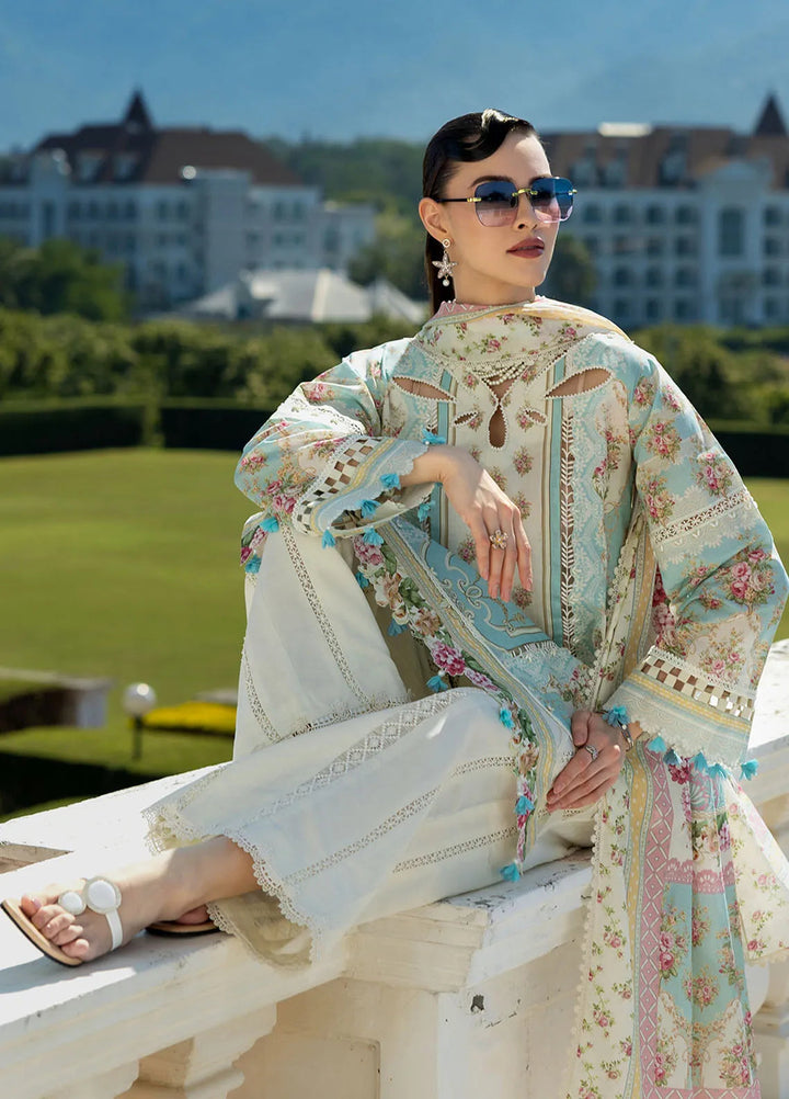 Elaf Printed Lawn Suits Unstitched 3 Piece EF25PL EPE-03 B - Summer Collection