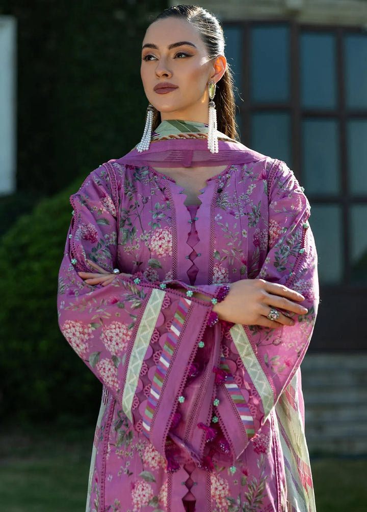 Elaf Printed Lawn Suits Unstitched 3 Piece EF25PL EPE-04 B - Summer Collection