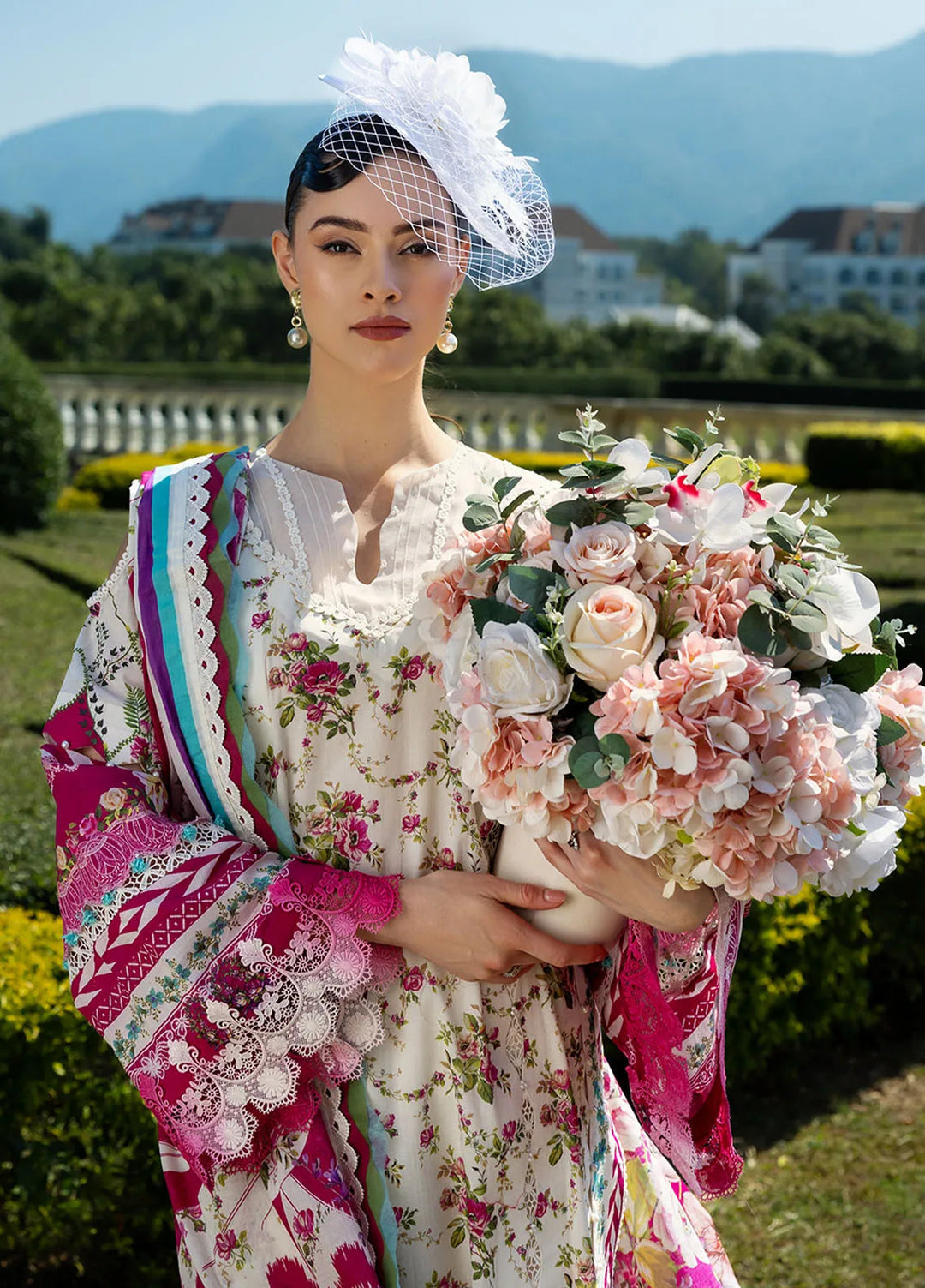 Elaf Printed Lawn Suits Unstitched 3 Piece EF25PL EPE-05 A - Summer Collection