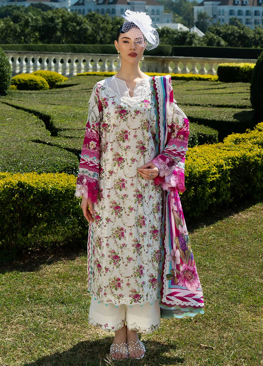 Elaf Printed Lawn Suits Unstitched 3 Piece EF25PL EPE-05 A - Summer Collection