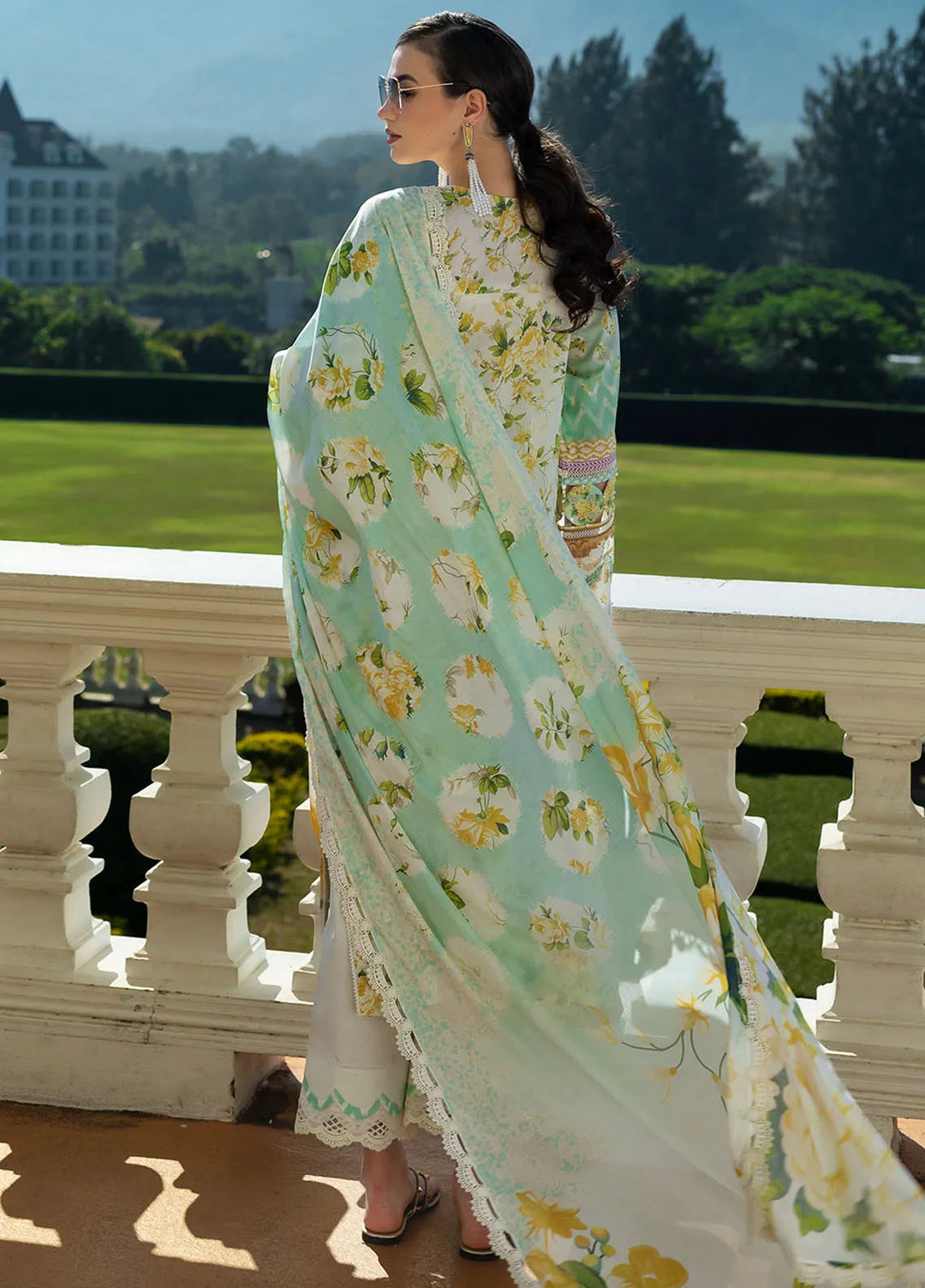 Elaf Printed Lawn Suits Unstitched 3 Piece EF25PL EPE-06 A - Summer Collection